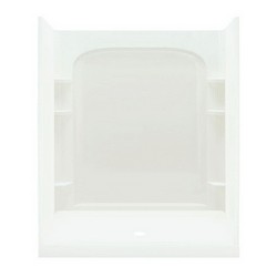 Sterling® Ensemble 7223 1-Piece High-Gloss Shower Back Wall, 60 inch x 72-1/2 inch, White