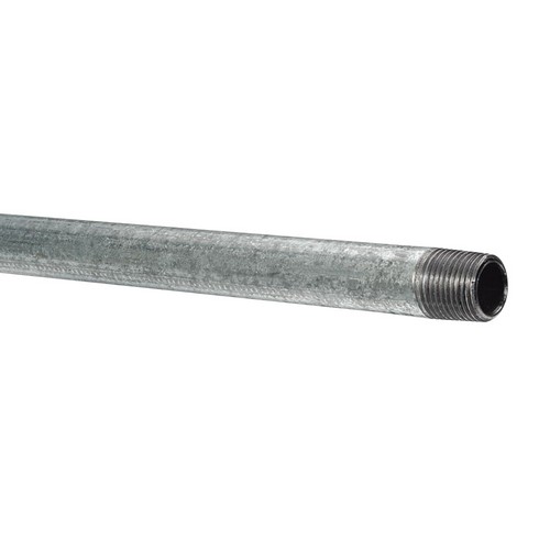 Sunbelt SCH STD ASTM A53 CW Galvanized Steel Continuous Weld Imported Pipe, 1 inch x 21 ft, Threaded x Coupled