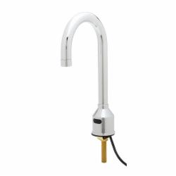 T & S 5EF-1D-DG Single Hole Rigid Gooseneck Sensor Faucet, 2.2 gpm, Polished Chrome