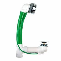 Innovator® CableFlex™ 938 Flexible PVC Cable Bath Waste With Built-in Test Membrane, 1.5 inch, Spin-Welded, Brushed Nickel