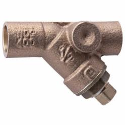 Watts® 777S Bronze Wye Strainer, 1-1/2 inch Threaded Connection, 1 inch NPT Blow-Off Port Size
