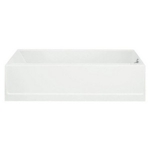 Sterling® Advantage™ 6103 Right Hand Drain Apron Mount Vikrell™ Bathtub, 60 inch x 30 inch x 15 inch, White