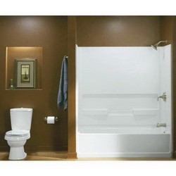 Sterling® Advantage™ 6103 Multi Pack Rectangular Left Hand Tub/Shower, 42 gal, 60 inch L x 31-1/4 inch W x 17-5/16 inch D, White