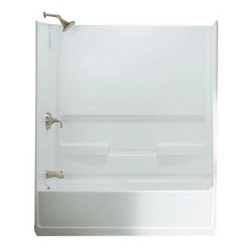 Sterling® Advantage™ 6103 Multi Pack Rectangular Right Hand Tub/Shower, 42 gal, 60 inch L x 31-1/4 inch W x 17-5/16 inch D, White