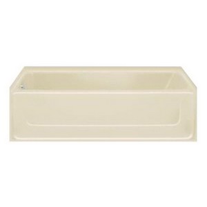 Sterling® All Pro® 6104 Left Hand Drain Apron Mount Vikrell™ Bathtub, 60 inch x 30 inch x 15-1/2 inch, Biscuit