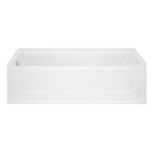 Sterling® All Pro® 6104 Left Hand Drain Apron Mount Vikrell™ Bathtub, 60 inch x 30 inch x 15-1/2 inch, White