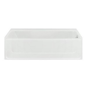 Sterling® All Pro® 6104 Right Hand Drain Apron Mount Vikrell™ Bathtub, 60 inch x 30 inch x 15-1/2 inch, White