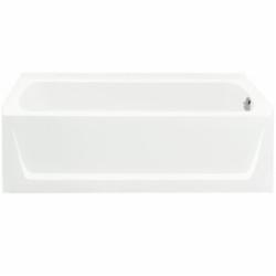 Sterling 71121120 Ensemble™ Vikrell® 1-Bather Bathtub, 60 inch L x 32-1/8 inch W x 21 inch D, 55 gal, White, Right Drain; 1 Each