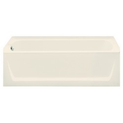 Sterling Lawson™ 7126 Dual Mount Rectangular Solid Vikrell Drop-In Tub, 60 inch L x 32 inch W x 20-5/16 inch D, Biscuit