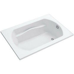 Sterling Lawson™ 7128 Tile-In Rectangular Solid Vikrell Drop-In Tub, 60 inch L x 42 inch W x 20 inch D, White