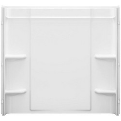 Sterling® Ensemble Medley 7132 3-Piece High-Gloss Complete Shower Wall Set, 60 inch x 32 inch x 75 inch, White