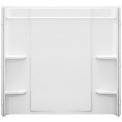 Sterling® Ensemble Medley 7137 3-Piece High-Gloss Shower Wall Set, 60 inch x 30 inch x 73 inch, White