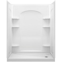 Sterling® Ensemble 2-Piece High-Gloss Shower Endwall Set, 60 inch x 30 inch x 60 inch, White