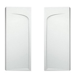 Sterling® Ensemble 7220 High-Gloss Curve End Shower Wall, 35-1/4 inch x 72-1/2 inch, White