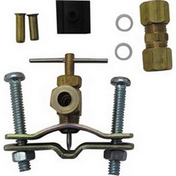 Braxton Harris SVI14 Standard Self-Tapping Saddle Valve, 1/4 inch Slip Or 1/8 inch Iron Pipe Thread Outlet; 1/Carton