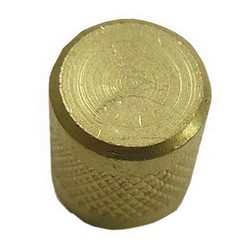 Supco® SF2245 Heavy Duty Round Brass Cap with Neoprene Seal, 1/4 inch