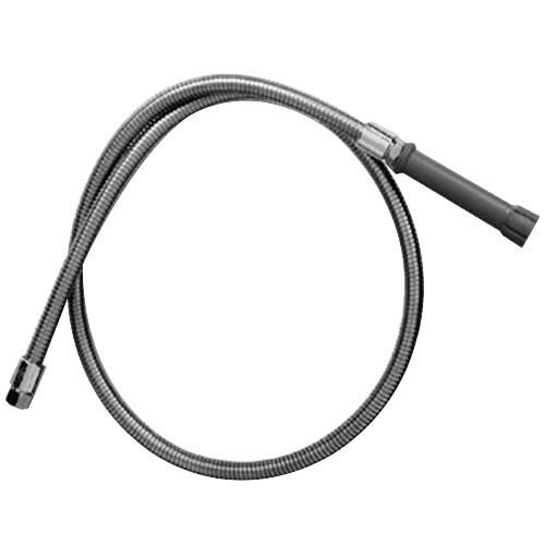 T&S Stainless Steel Flexible Hose with Gray Handle, 44 inch