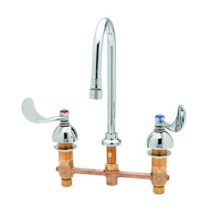 T & S-Handle B-2867-04 8 inch Medical & Lavatory Faucets, 2.2 gpm, Polished Chrome