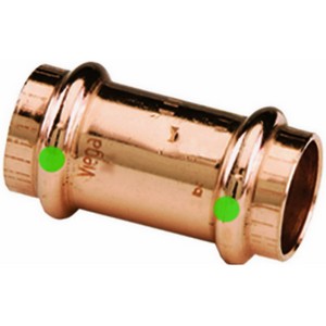 ProPress Copper Coupling, 1/2 inch x 1.61 inch, Press; 10/Pack