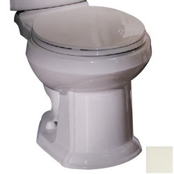 Vortens® 3121 Genova 12 inch Rough-In Vitreous China Elongated Front Toilet Bowl, 1.6 gpf, Biscuit