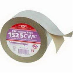 Venture Tape 1525CW FSK Insulation Duct Tape, 3 inch x 50 yd x 9.5 mil, Silver