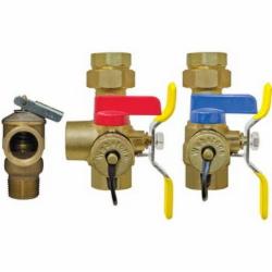 Webstone 44443WPR Brass Tankless Water Heater Service Valve Kit, 3/4 inch, IPS Union x IPS, 398 psi