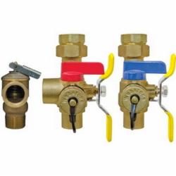 Webstone 54443WPR Brass Tankless Water Heater Service Valve Kit, 3/4 inch, IPS Union x SWT, 398 psi