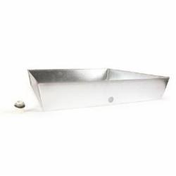 Pantastic Industries WHP2828 Galvanized Seamless Water Heater Drip Pan, 28 inch L x 28 inch W x 4 inch D