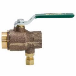 Watts LFBRV Copper Silicon Alloy Combination Ball Valve And Relief Valve, 125 psi, 3/4 inch Sweat