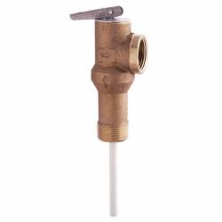 Watts LFL100XL3F Long Shank Temperature And Pressure Relief Valve, 3/4 inch MIP, 105000 BtuH