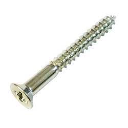 Flat Phillips Head Wood Screw, #12 Dia, 1-1/2 inch Thread Length, Zinc Plated
