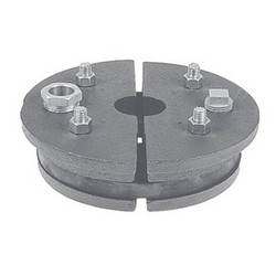 Simmons Cast Iron Single Drop Pipe Split Top Well Seal, 6 inch x 1 inch