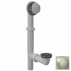 Watco® 500-TS-PVC-BN 500 PVC Piping Turnstyle® Bath Waste Kit, 1-1/2 inch to 11-1/2 inch NPSM (Coarse Thread), Brushed Nickel; 12/Carton