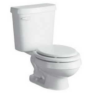 Zurn® Z5590 Children’s 10 inch Rough-In Vitreous China Elongated Front Toilet Bowl with Seat, 1.6 gpf, White