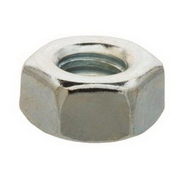 ZHND Zinc Plated Hex Nut, 1/2 inch