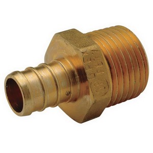 Zurn Low Lead Brass XL Adapter, 2 inch x 2 inch, Male Barb x MPT