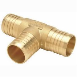 PEX® Brass XL PEX Tee, 2 inch x 2 inch x 1-1/2 inch, PEX Barb x PEX Barb x PEX Barb