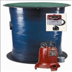 Liberty&reg; Unassembled Grinder System with Alarm & 24 inch x 48 inch Basin, 2 HP