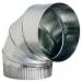 Snappy® 111 90 Deg Adjustable Standard Gauge Steel Elbow, 16 inch, Galvanized