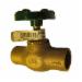 Arrowhead Brass AH825SWLFF Copper Sweat Straight Compression Stop Valve, 3/4 inch
