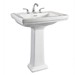 Briggs® Hathaway® 6669 Residential Vitreous China Bathroom Sink Pedestal, White