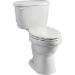 Sayco 7008-130 Abingdon Toilet Express&trade; Vitreous China 12 inch Rough-In ADA 2-Piece Elongated Toilet, 1.6 gpf, White