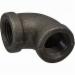 90 Deg Black Malleable Iron Elbow, 1/4 inch x 1/4 inch, Threaded x Threaded