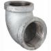 90 Deg Black Malleable Iron Elbow, 1 inch x 3/4 inch, Threaded x Threaded