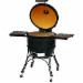 Kamado Joe BJ24BH Grill With Cart And Shelves, 452 sq. in., Black
