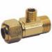 Mueller Streamline 993016NL Brass Lead Free Adapter Tee, 3/8 inch x 3/8 inch x 3/8 inch CTS