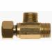 Mueller EZ-Connect Brass Extender Tee Adapter, 3/8 inch x 3/8 inch, Compression x Compression