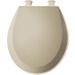Bemis&reg; 500EC Molded Wood Closed Front Round Toilet Seat, 16-7/8 inch L x 14-3/8 inch W x 2 inch D, Bone