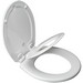 Bemis® 583SLOW Molded Wood Closed Front Round Toilet Seat, 16-7/8 inch L x 14-3/8 inch W x 2-3/16 inch D, White