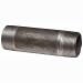 Seminole SCH 40 Black Carbon Steel Nipple, 2 inch x Close, Threaded x Threaded